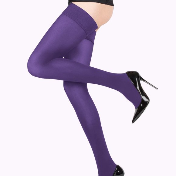 purple thigh high